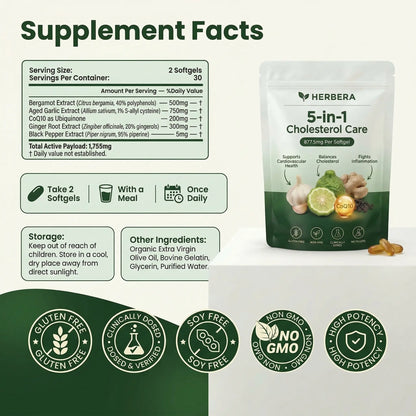 Herbera 5-in-1  Cholesterol Care
