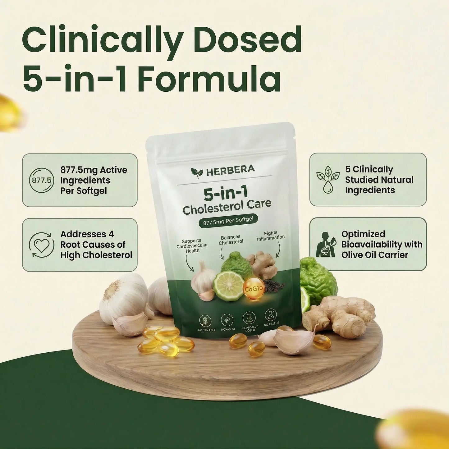 Herbera 5-in-1  Cholesterol Care